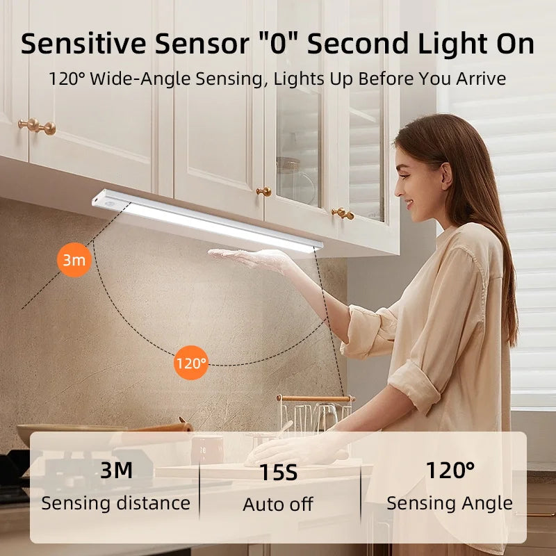 Motion Sensor Cabinet Light – USB Rechargeable